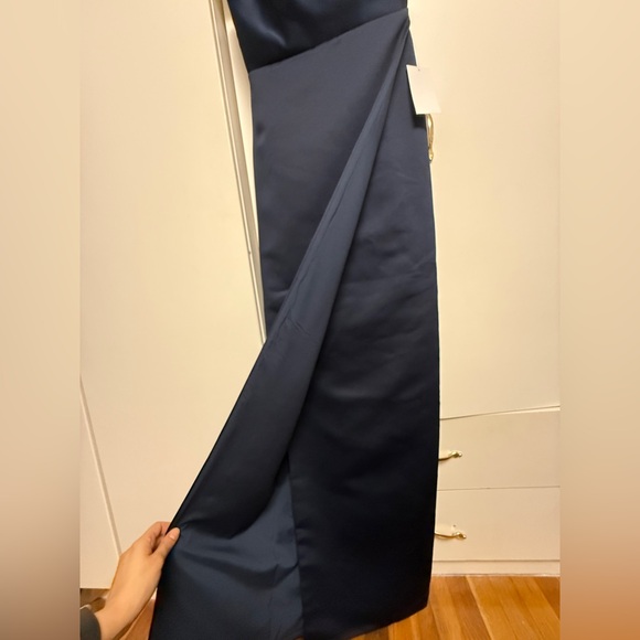 JAYGODFREY Midnight Blue Navy Strapless Dress Szie 8 - Picture 7 of 14